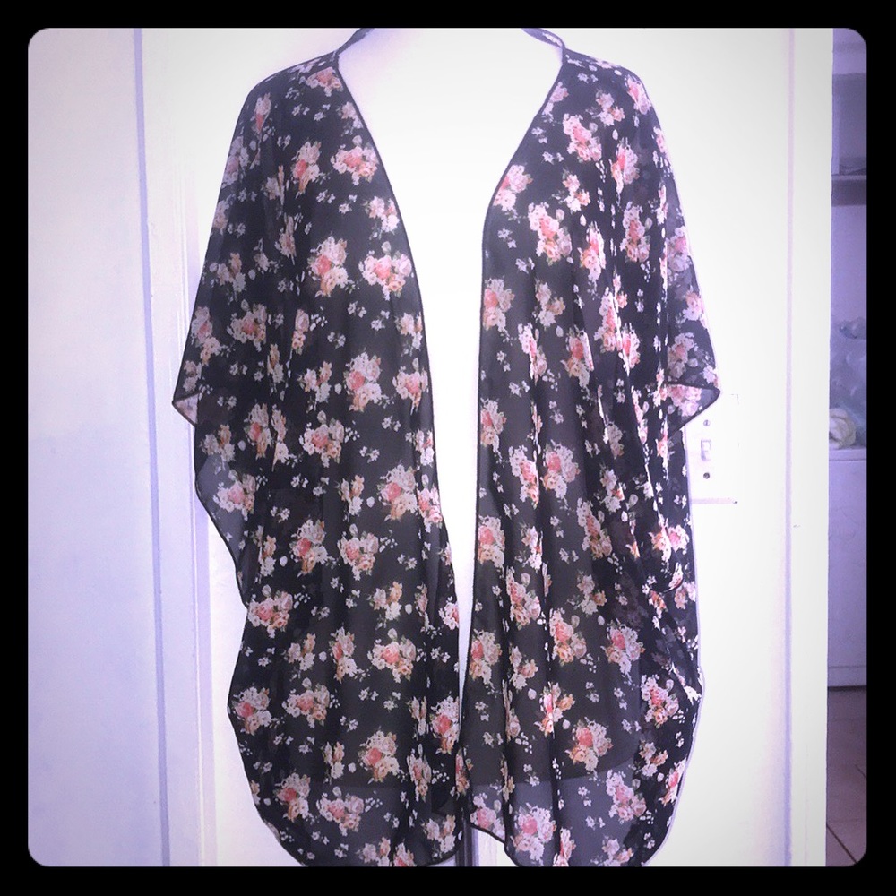 Sheer light weight cover-up cardigan